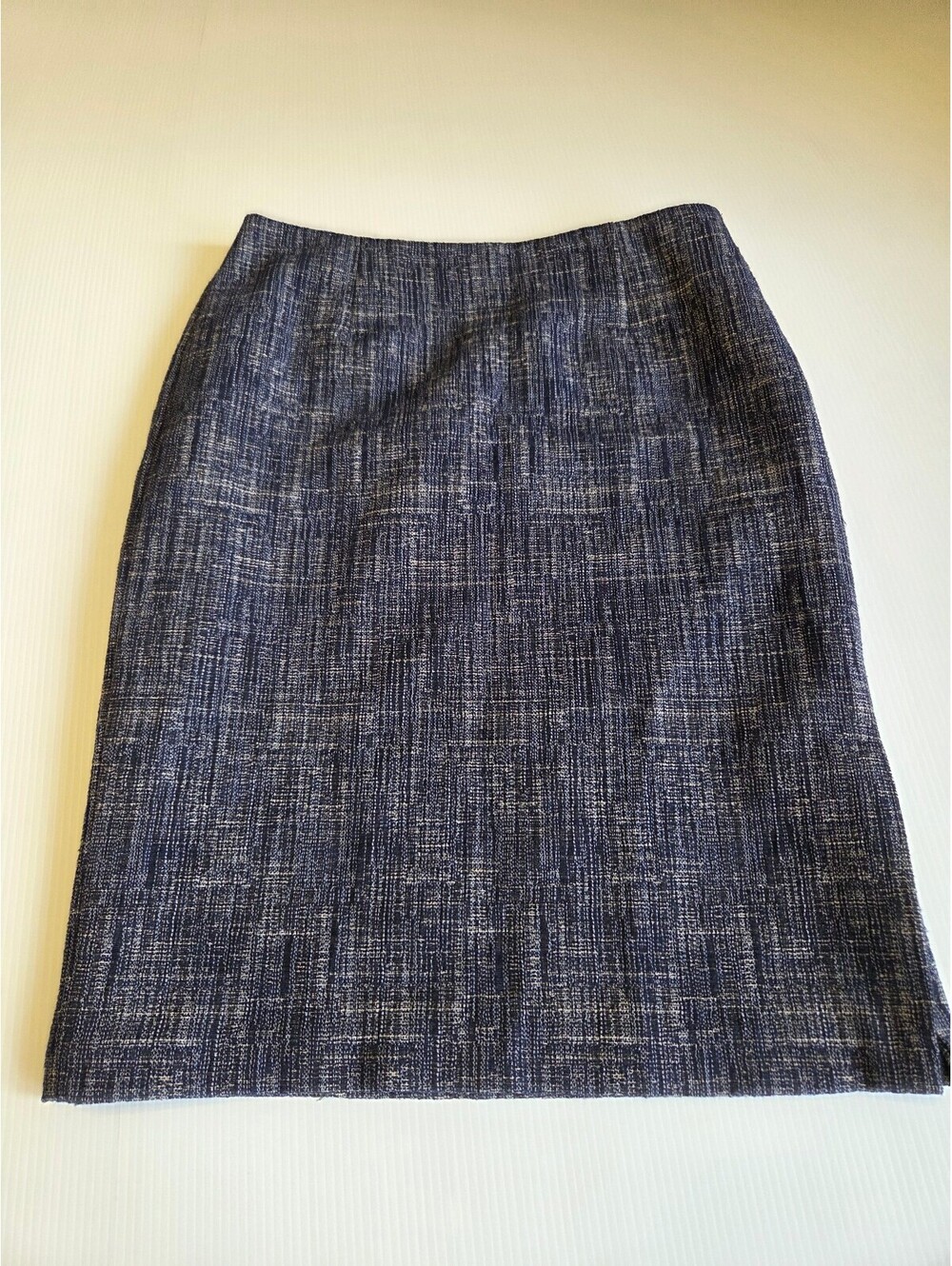 Banana Republic Women's Size 6 Blue Tweed Pencil Skirt